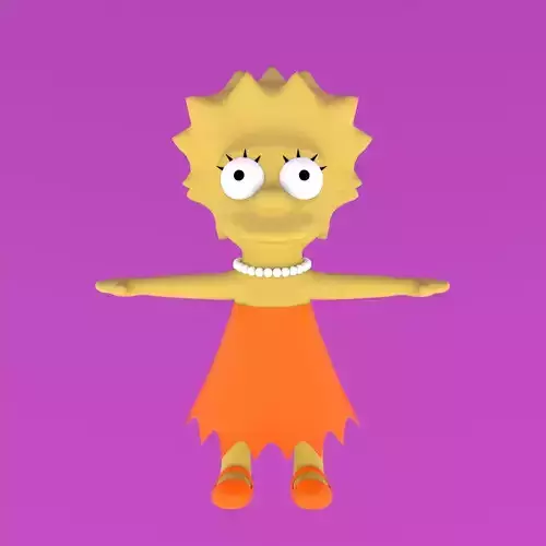 Lisa  Advanced Maya Rigged Humanoid for Animation Ready