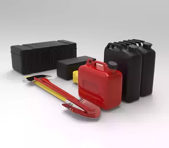 Off-Road Accessories Shovel Axe Jerry Cans Storage Boxes
