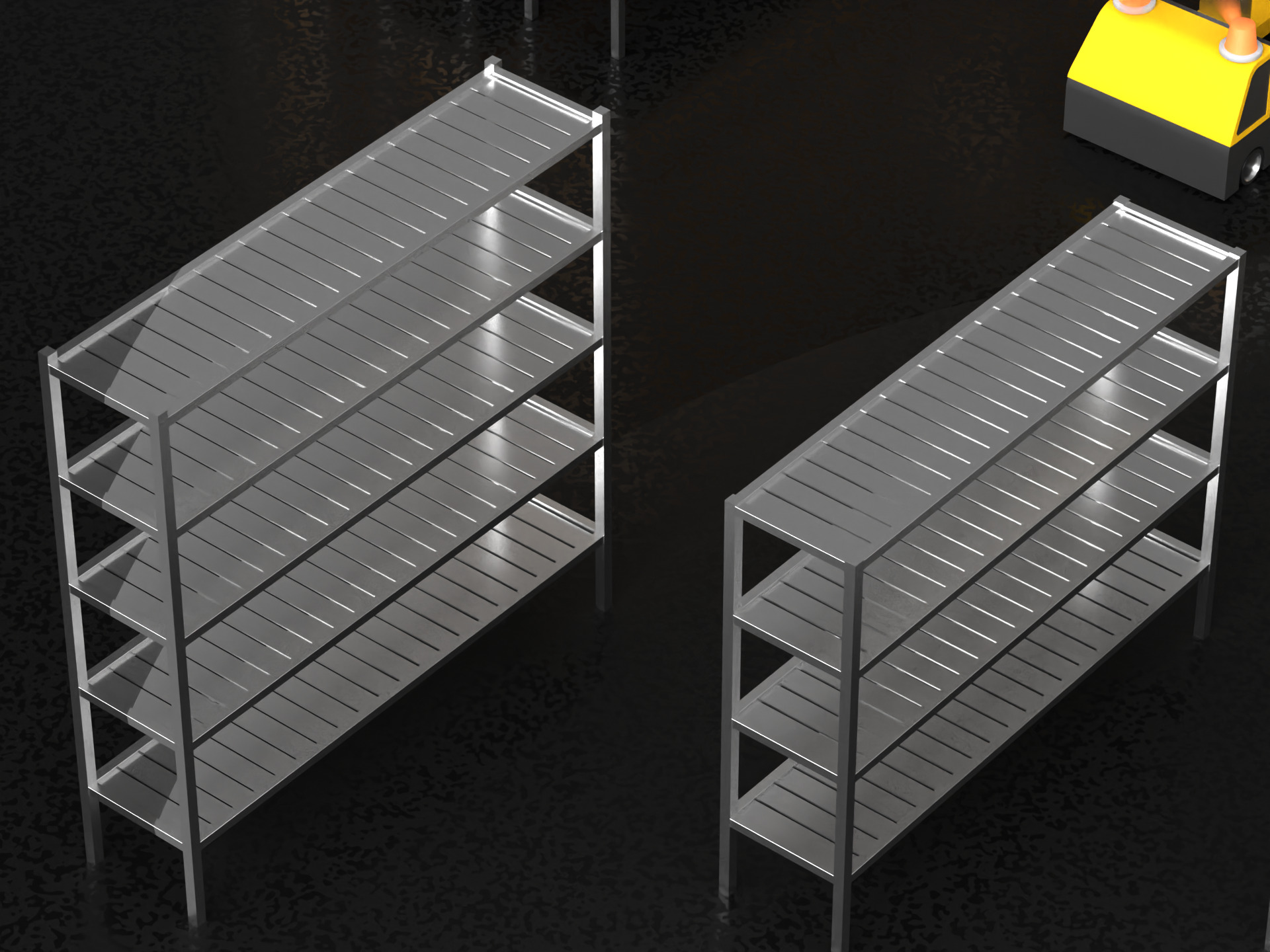 Warehouse asset pack lowpoly isometric  3D model_2