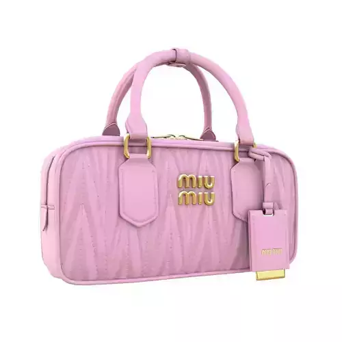Arcadie matelasse nappa leather bag Pink
