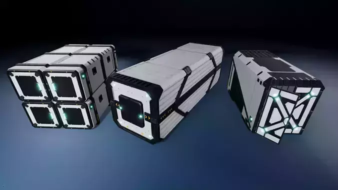 SciFi Cargo Containers