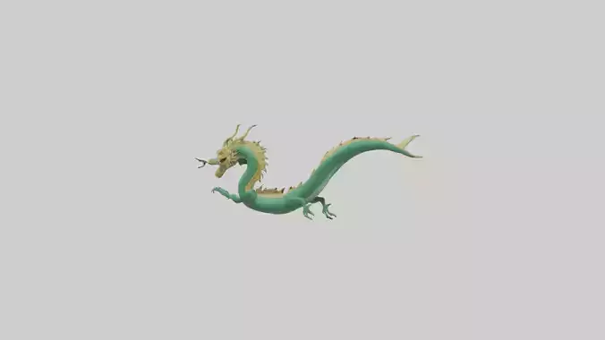 Chinese Dragon swimming model