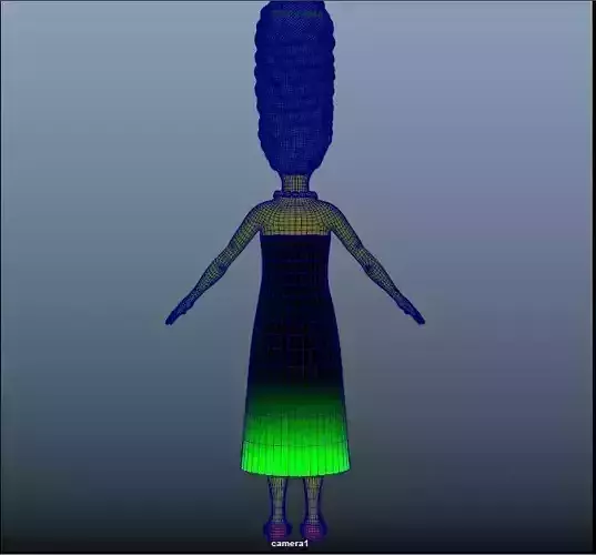 Marge  Advanced Maya Rigged Humanoid for Animation  Ready