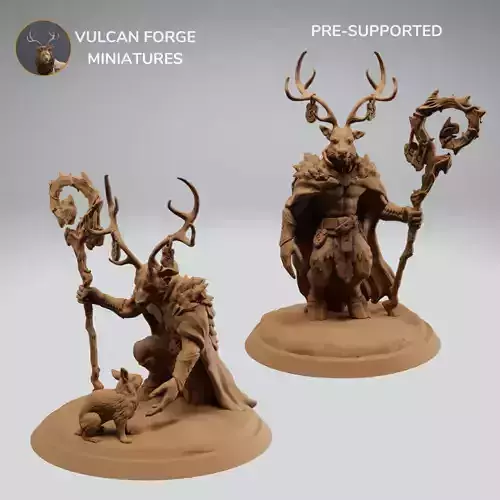 Deerfolk deer cervan druid bundle - pre supported