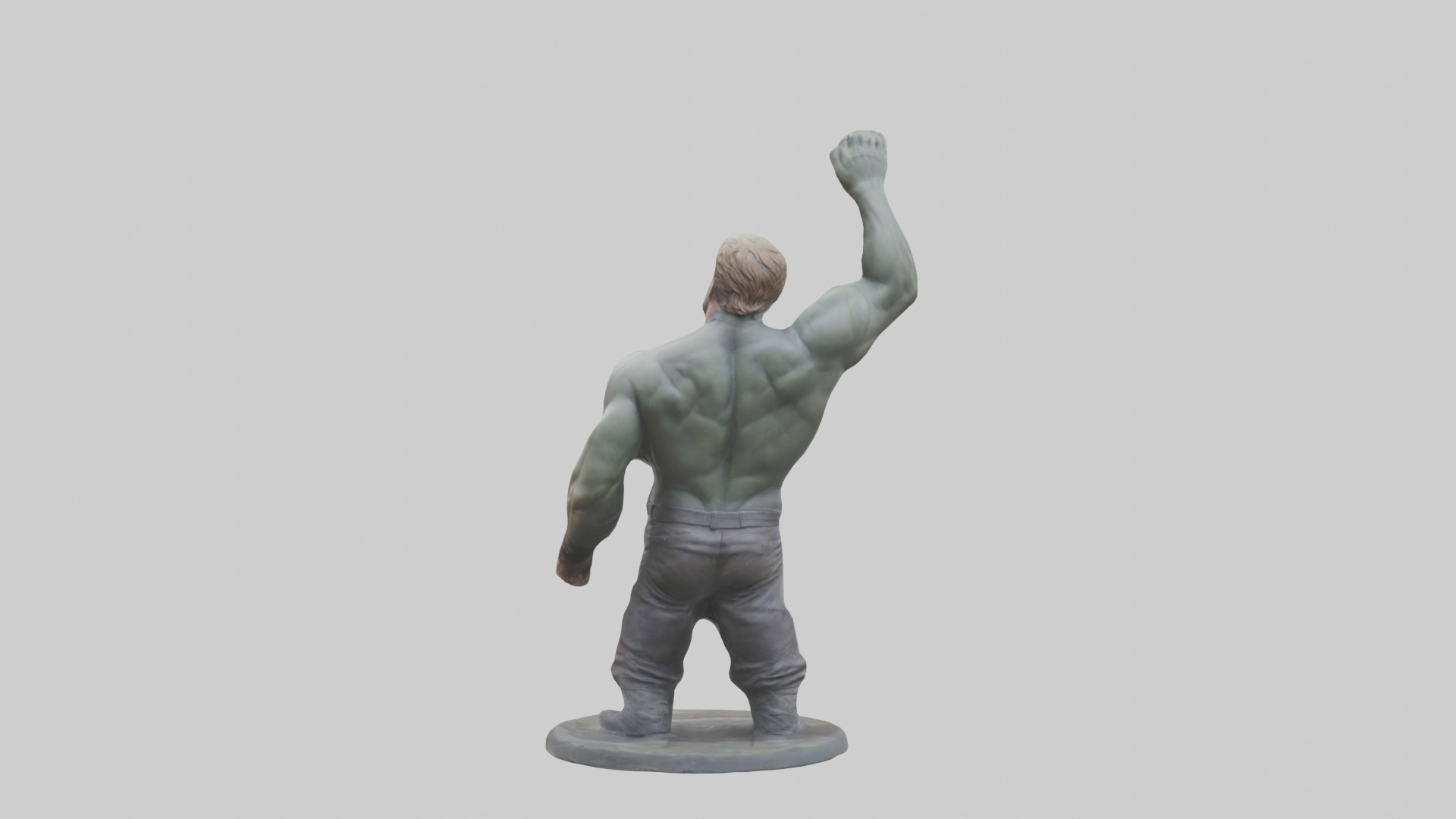 Chris Hemsworth statue model Low-poly 3D model_3