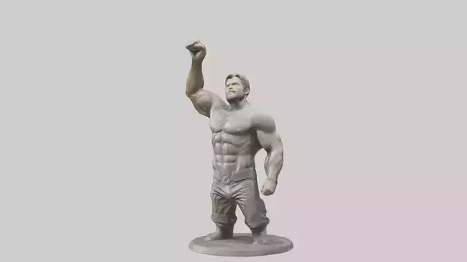 Chris Hemsworth statue model