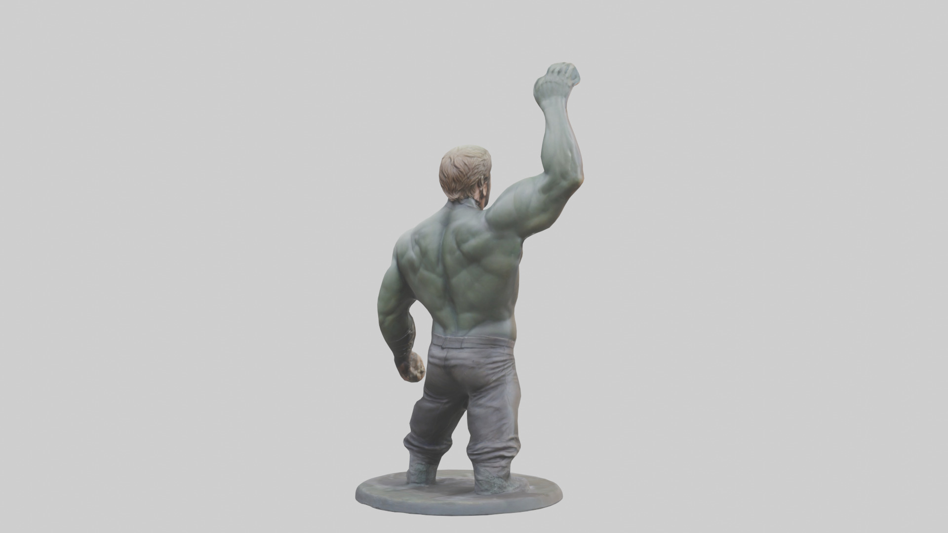 Chris Hemsworth statue model Low-poly 3D model_5