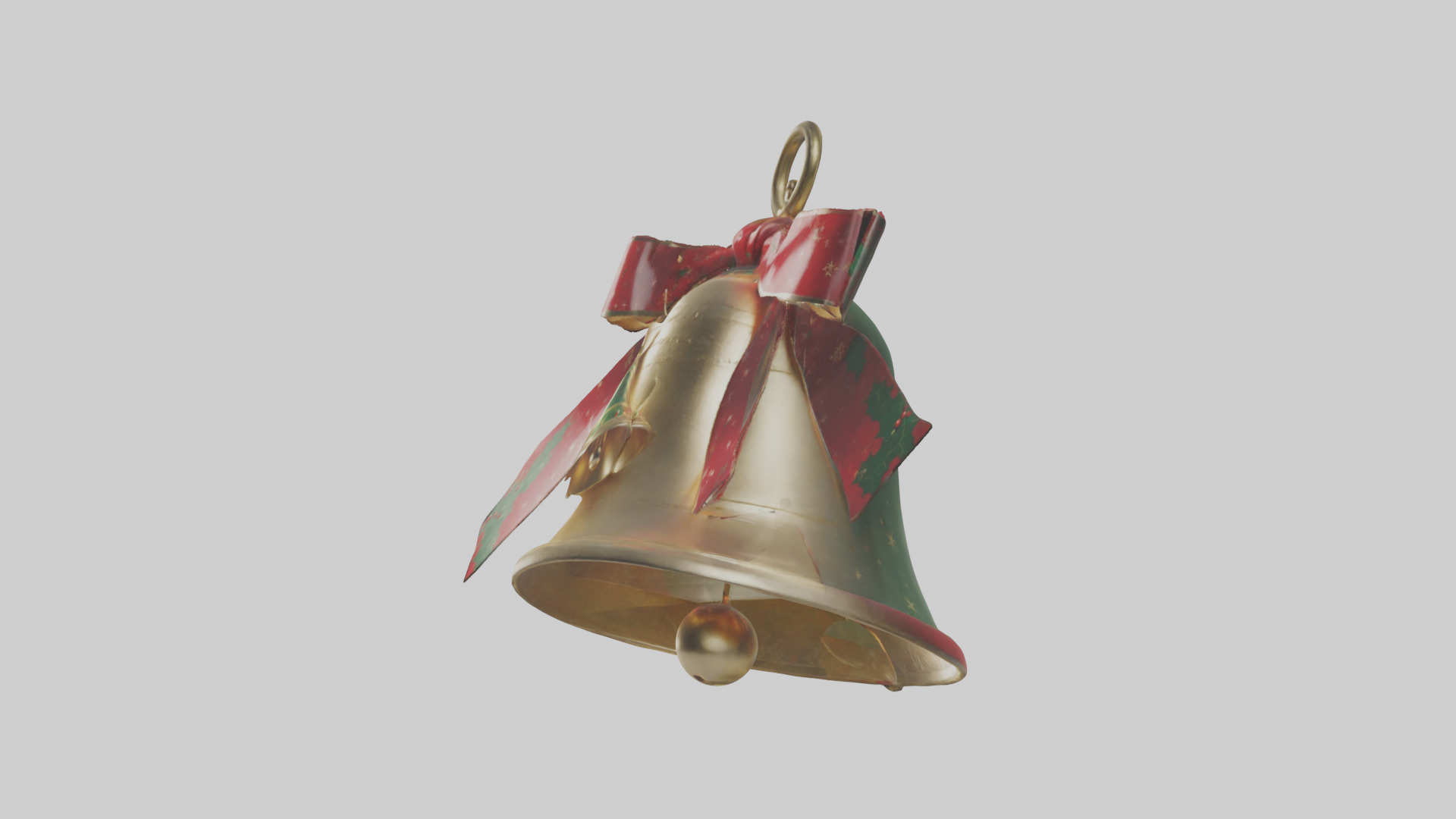Christmas Bell Model Low-poly 3D model_13