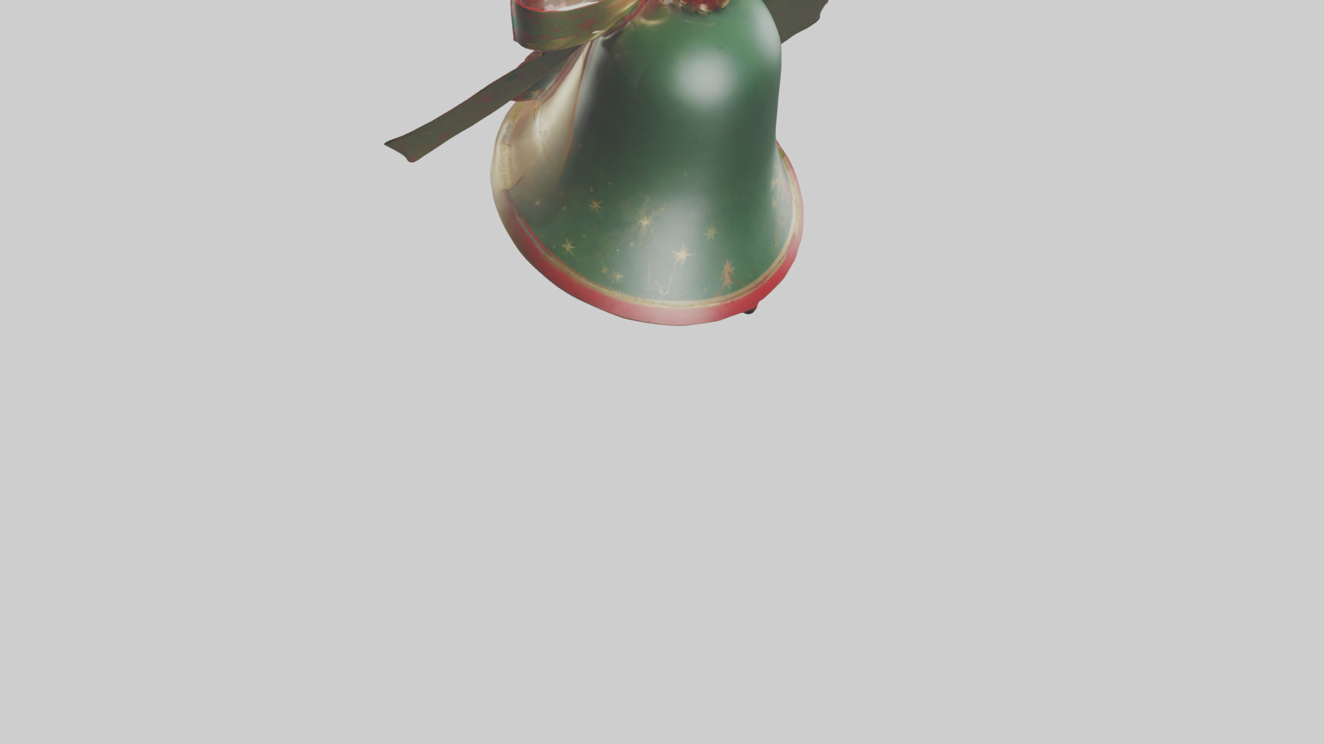 Christmas Bell Model Low-poly 3D model_5