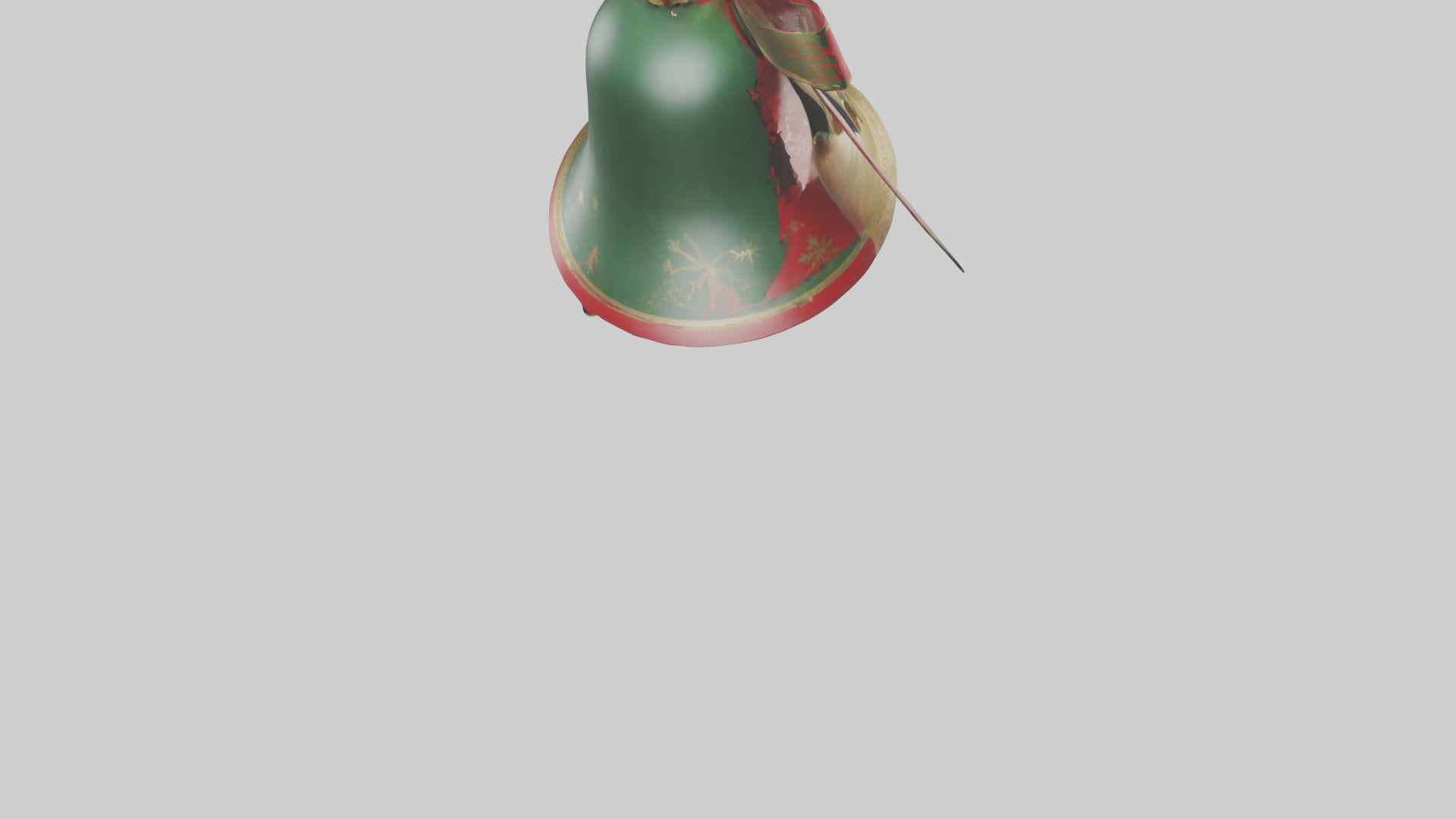 Christmas Bell Model Low-poly 3D model_6
