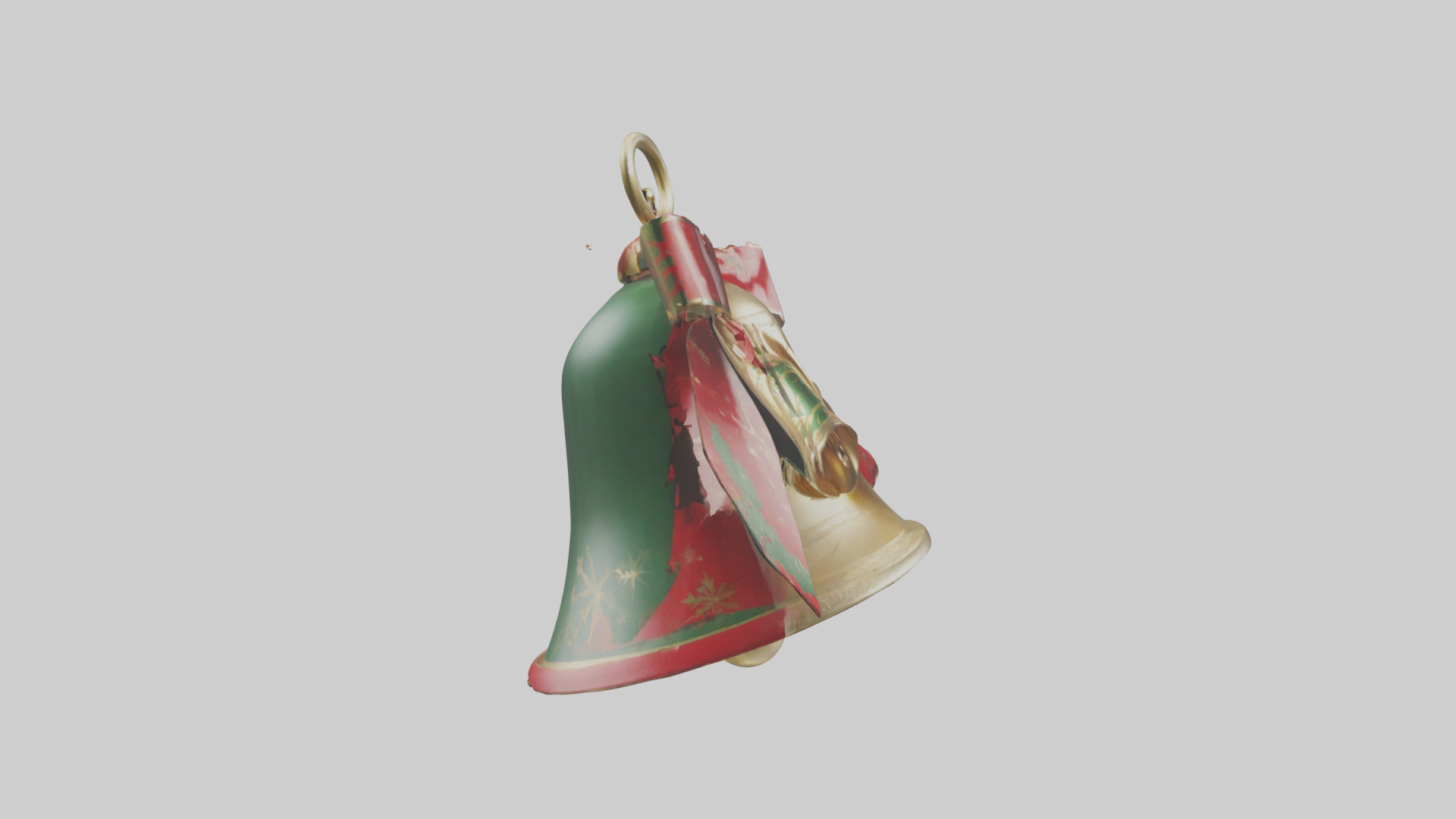 Christmas Bell Model Low-poly 3D model_23