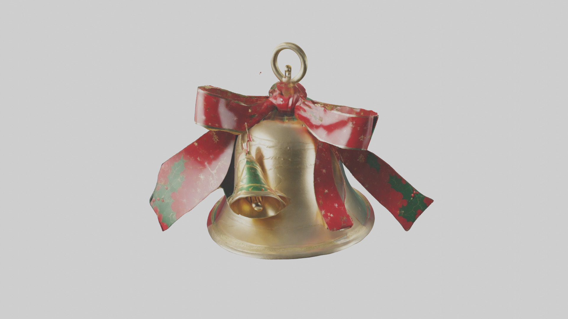 Christmas Bell Model Low-poly 3D model_26