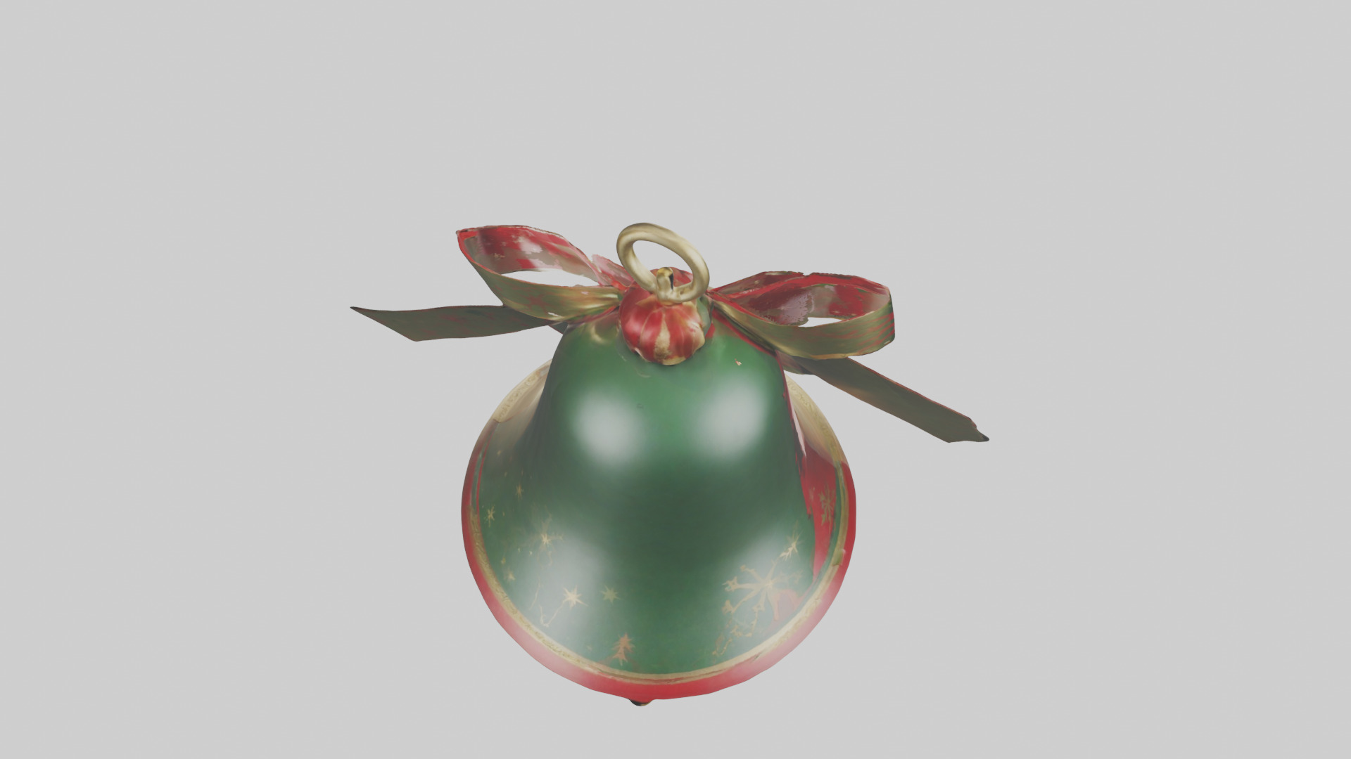 Christmas Bell Model Low-poly 3D model_25