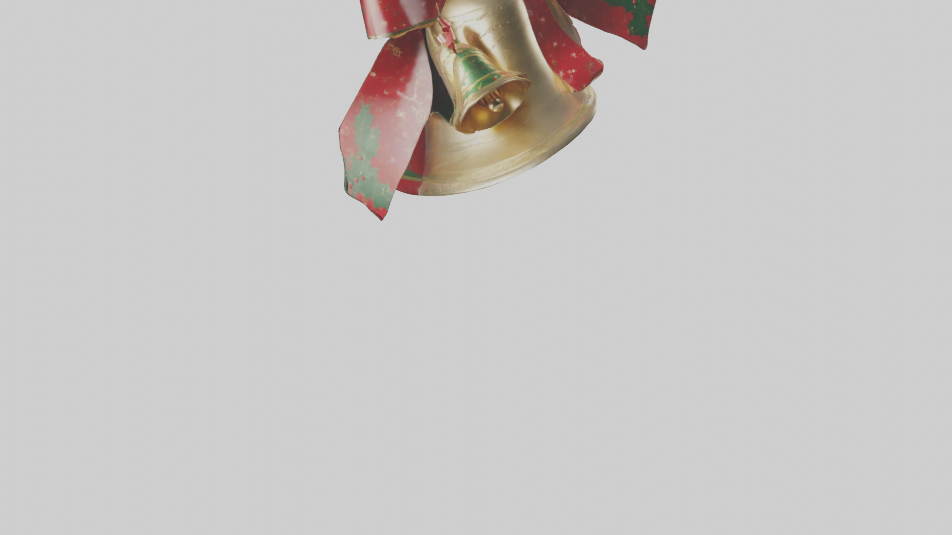 Christmas Bell Model Low-poly 3D model_8