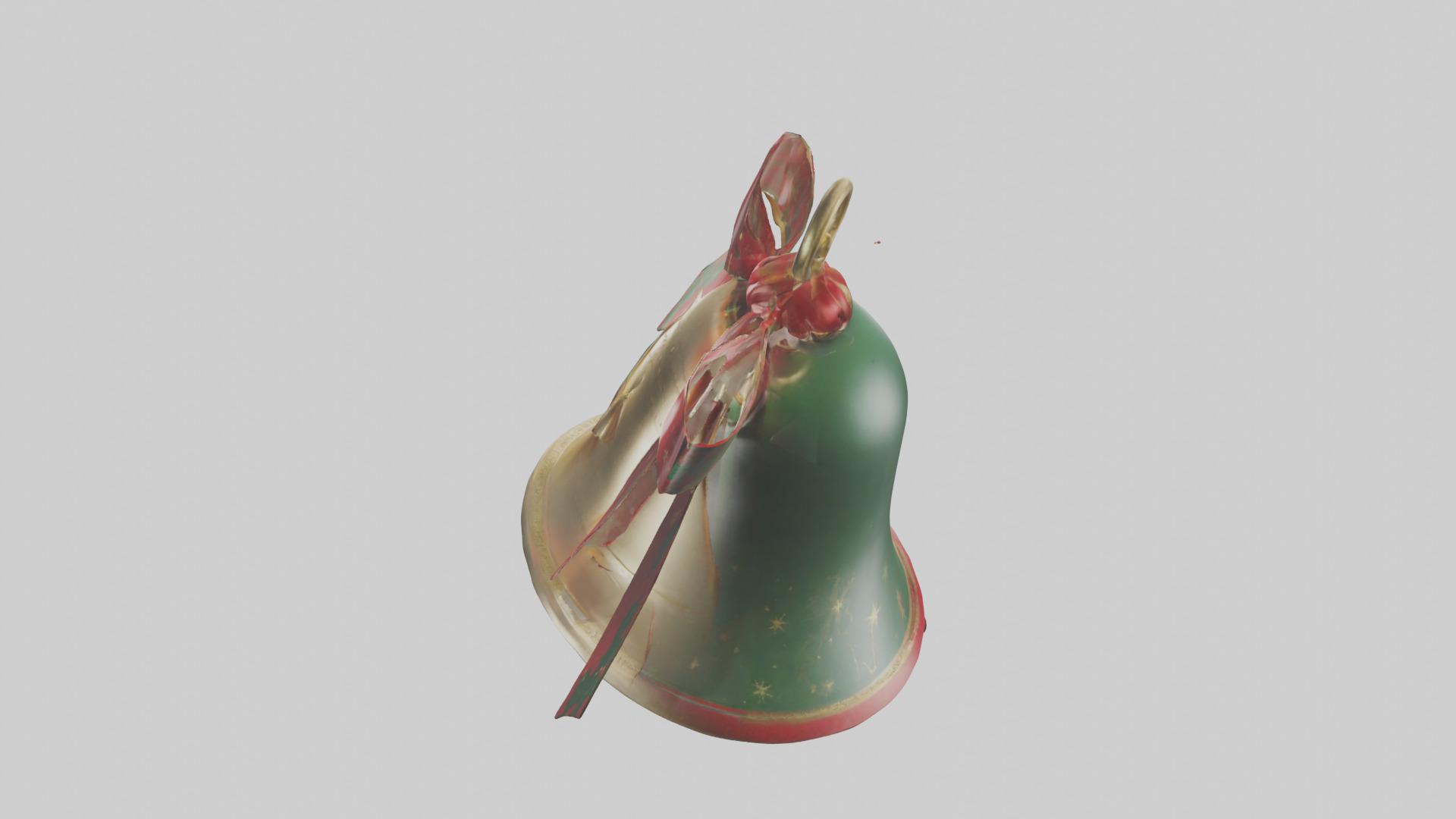 Christmas Bell Model Low-poly 3D model_27