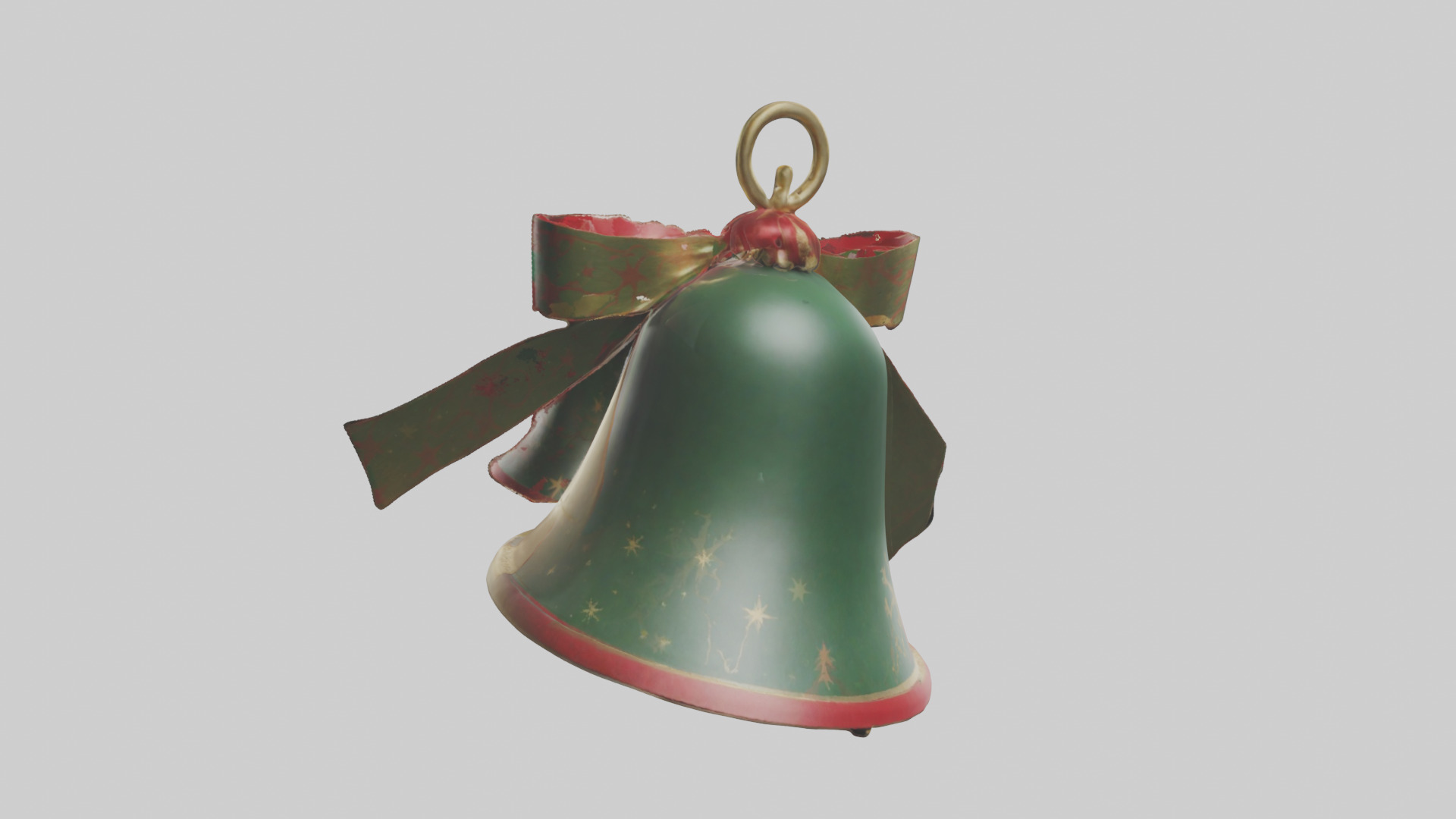 Christmas Bell Model Low-poly 3D model_3