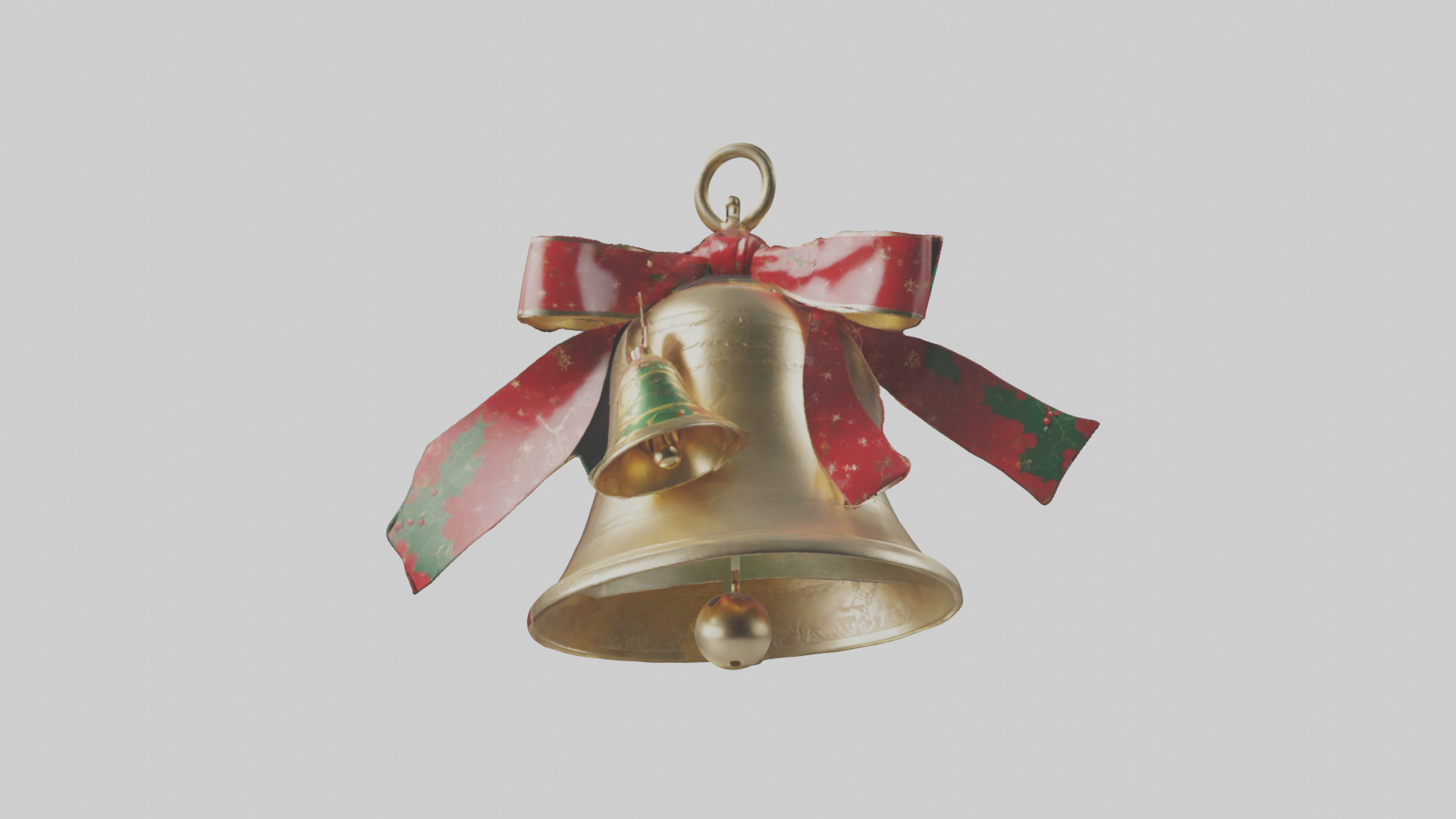 Christmas Bell Model Low-poly 3D model_19