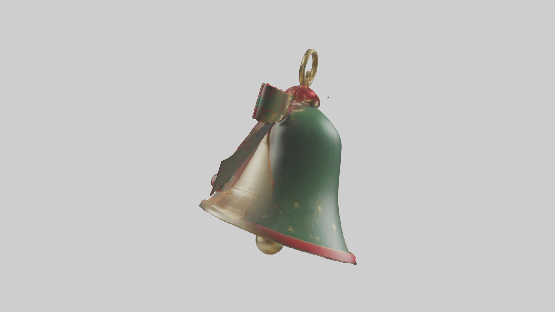 Christmas Bell Model Low-poly 3D model_22