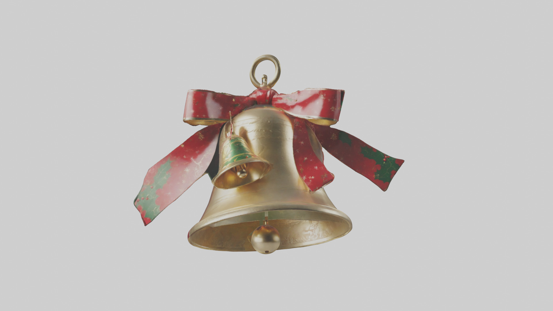 Christmas Bell Model Low-poly 3D model_17