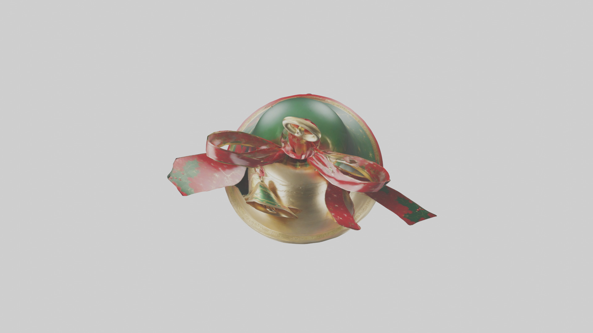 Christmas Bell Model Low-poly 3D model_24