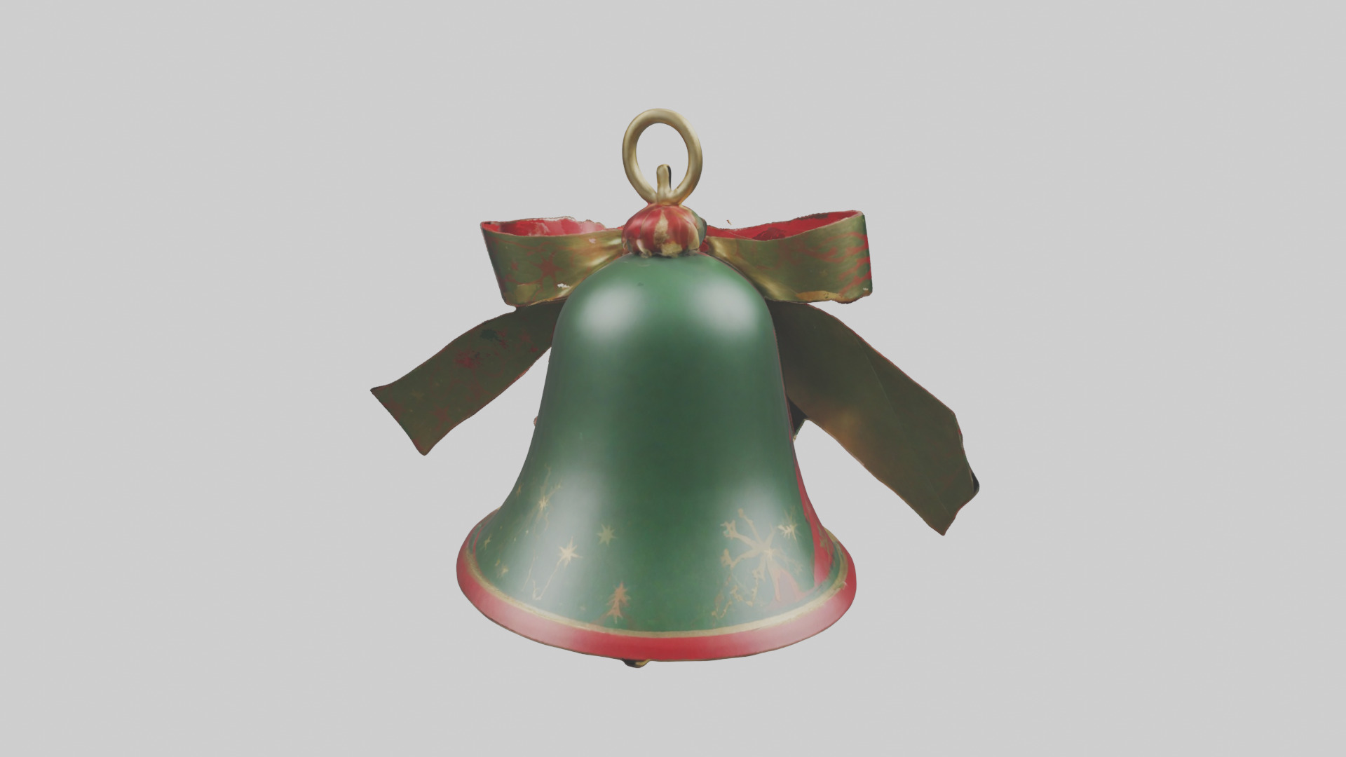 Christmas Bell Model Low-poly 3D model_2