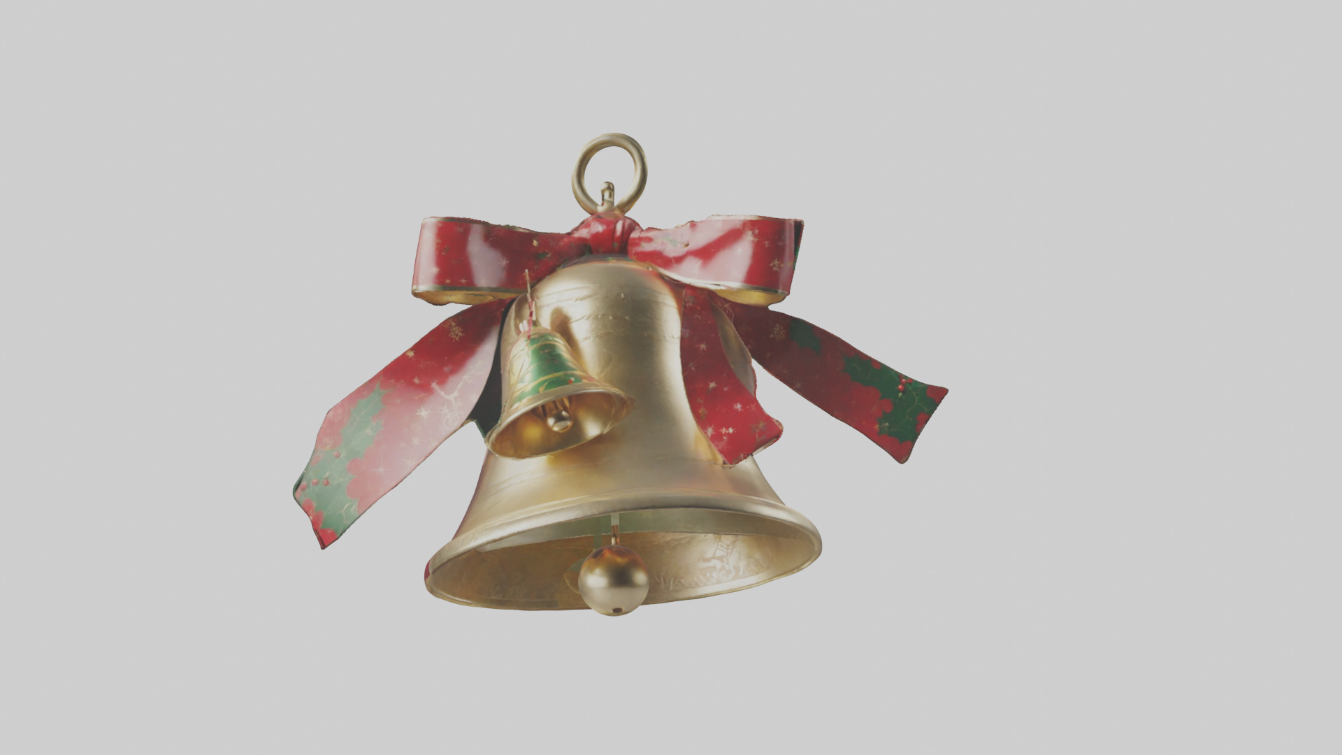 Christmas Bell Model Low-poly 3D model_20