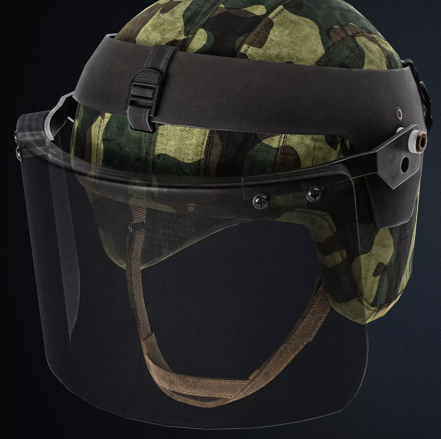 Kiver-M Helmet Low-poly 3D model_0