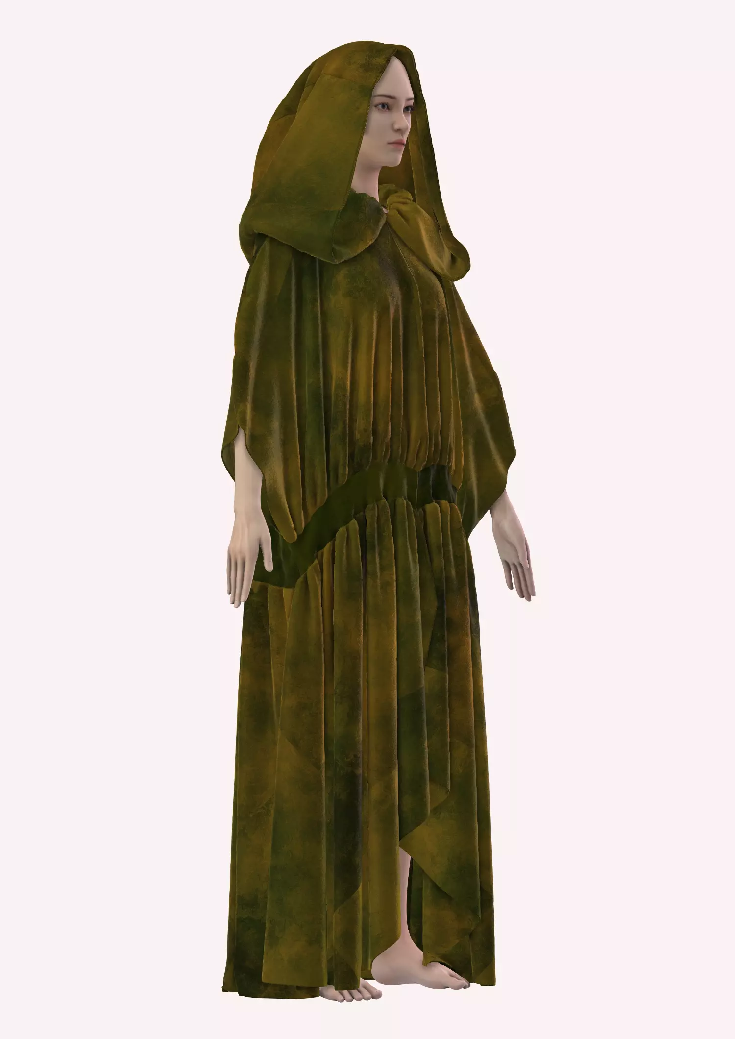 Hooded Kimono in Style3d Atelier Free 3D model