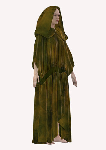 Hooded Kimono in Style3d Atelier Free 3D model