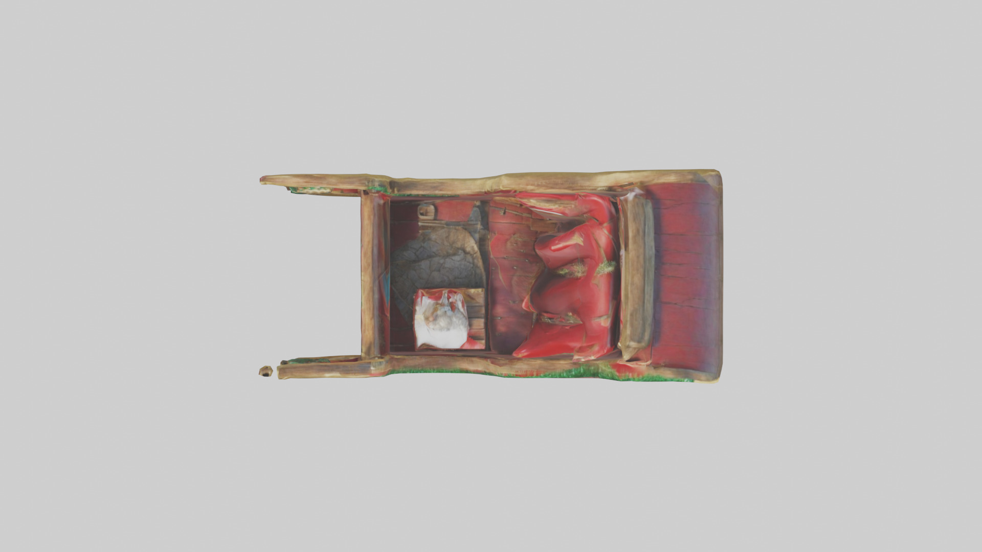 Christmas Sleigh model Low-poly 3D model_24