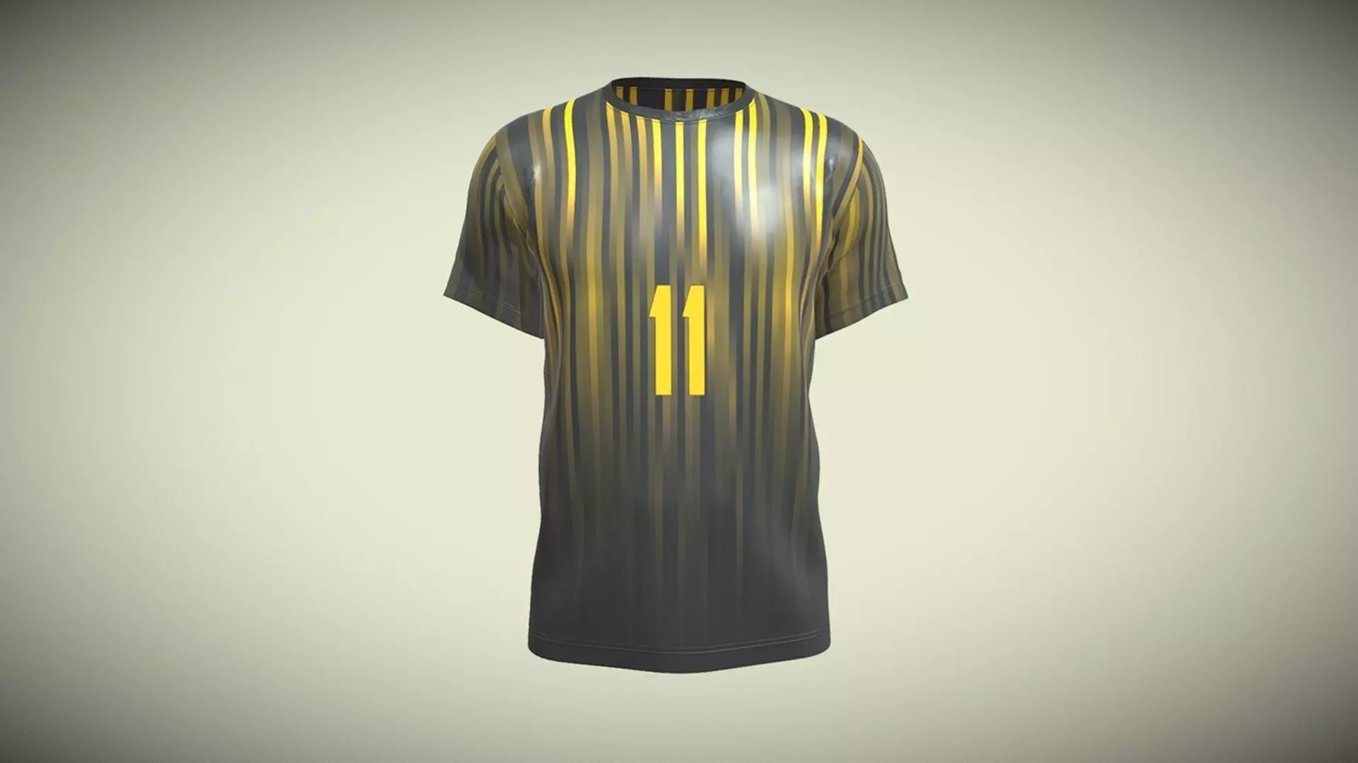Soccer Football Jersey Player-11 In Low Poly Low-poly 3D model_0