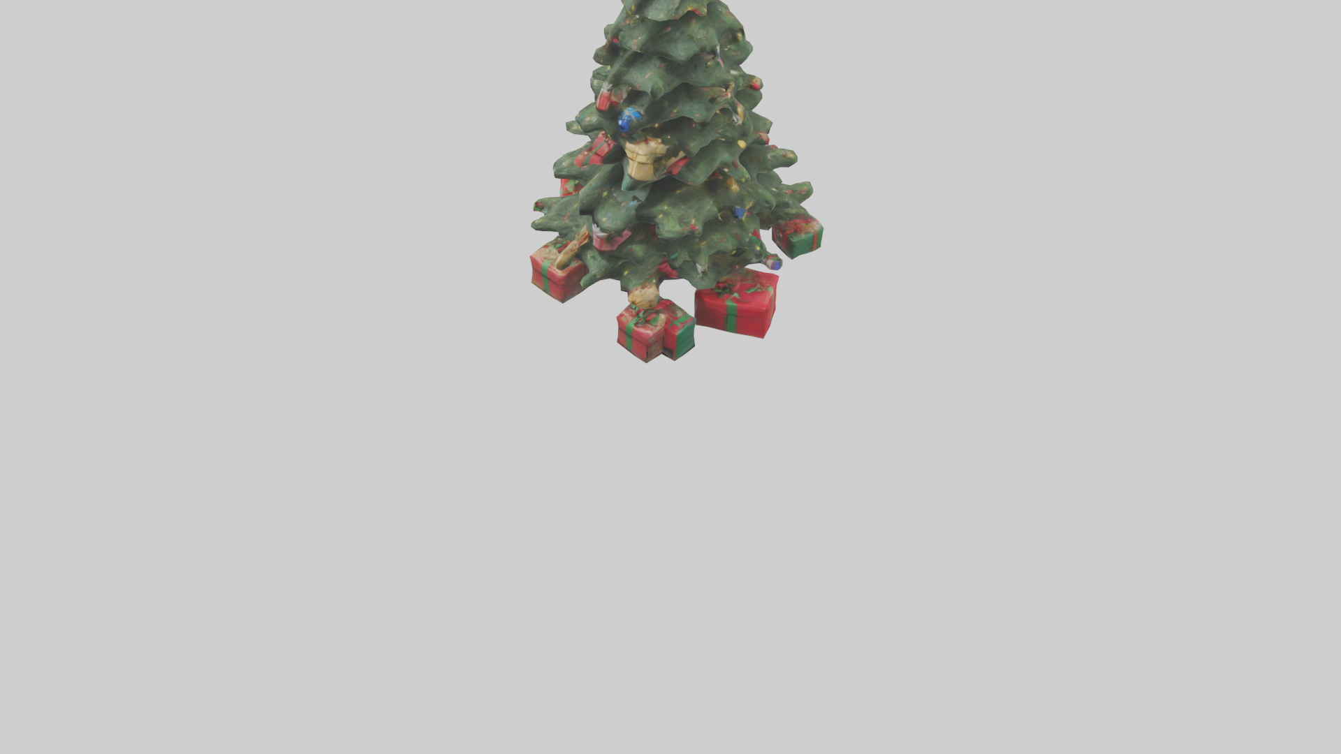 Christmas Tree with Presents model Low-poly 3D model_5
