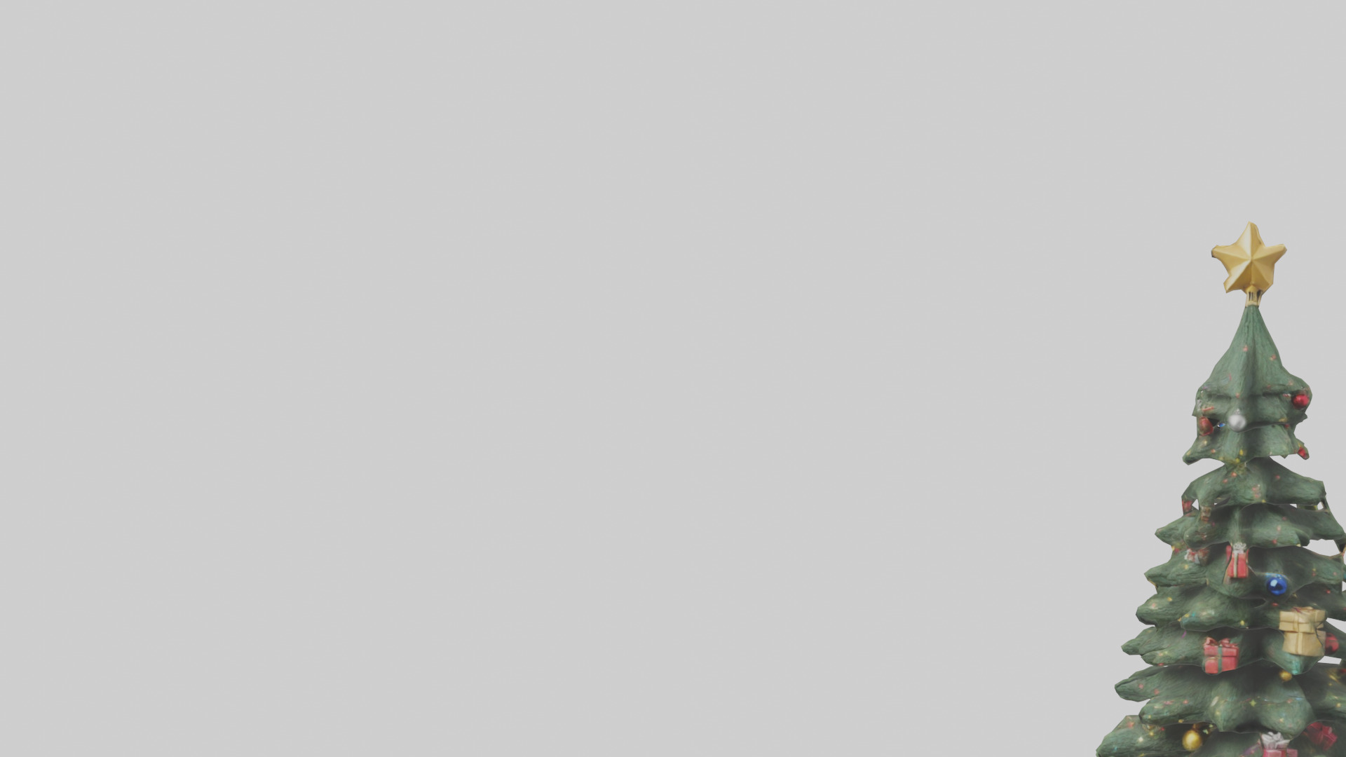 Christmas Tree with Presents model Low-poly 3D model_21