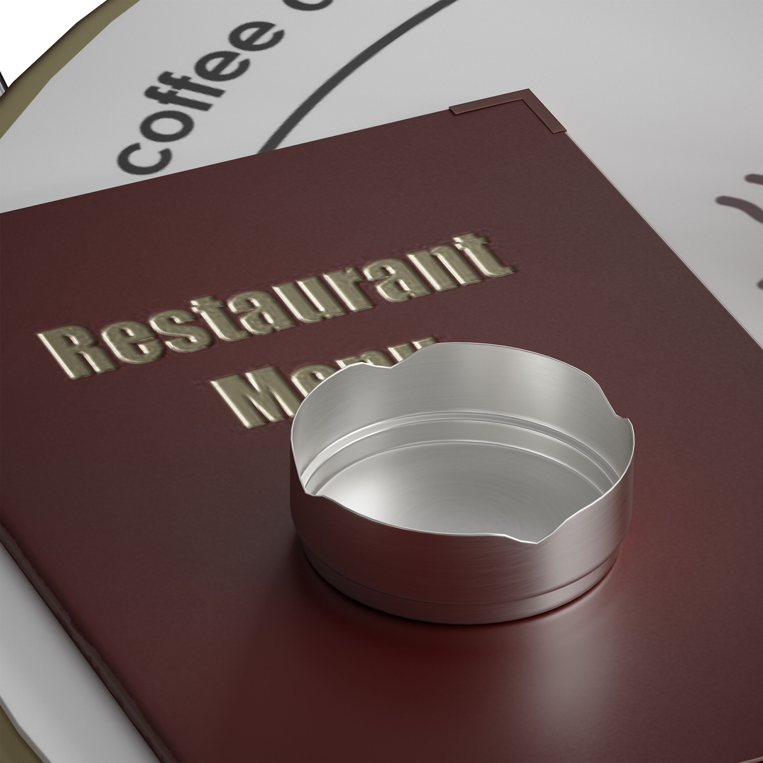 Outdoor furniture for a summer cafe cafe table and wicker chairs 3D model_12