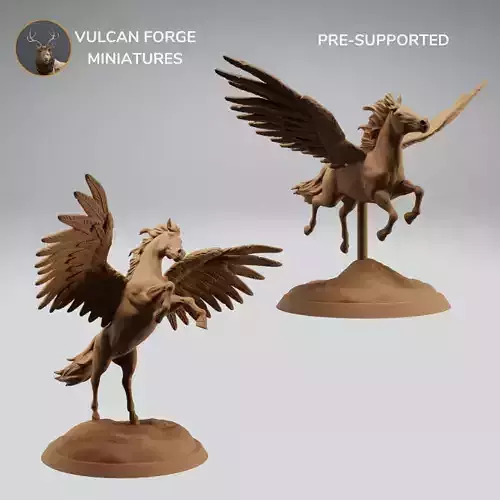Pegasus winged fantasy horse bundle - pre supported