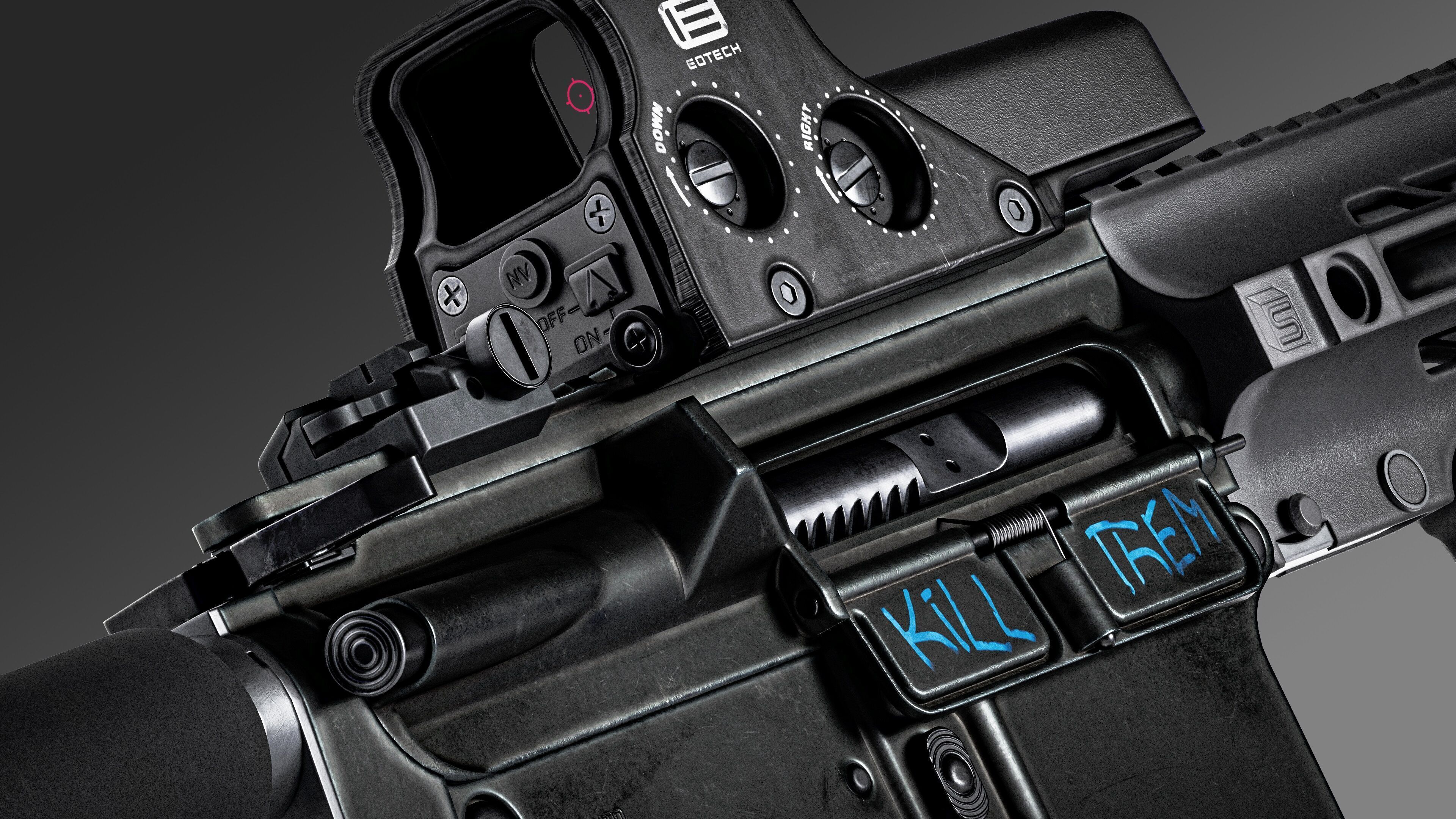 AR-15 CUSTOM Low-poly 3D model_7