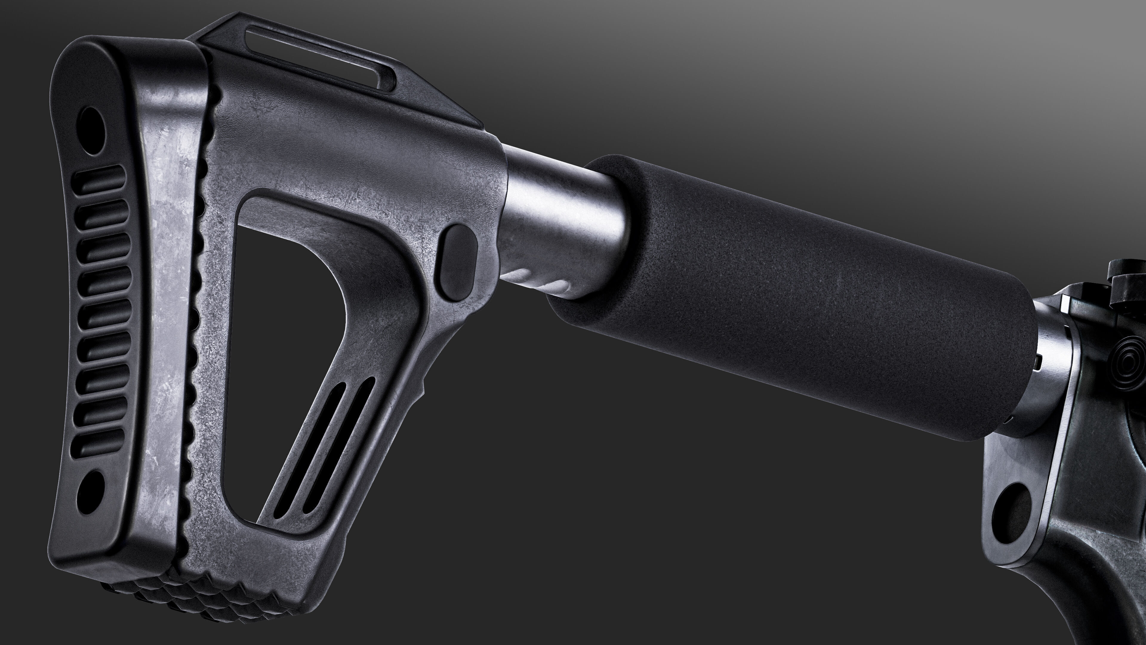 AR-15 CUSTOM Low-poly 3D model_6