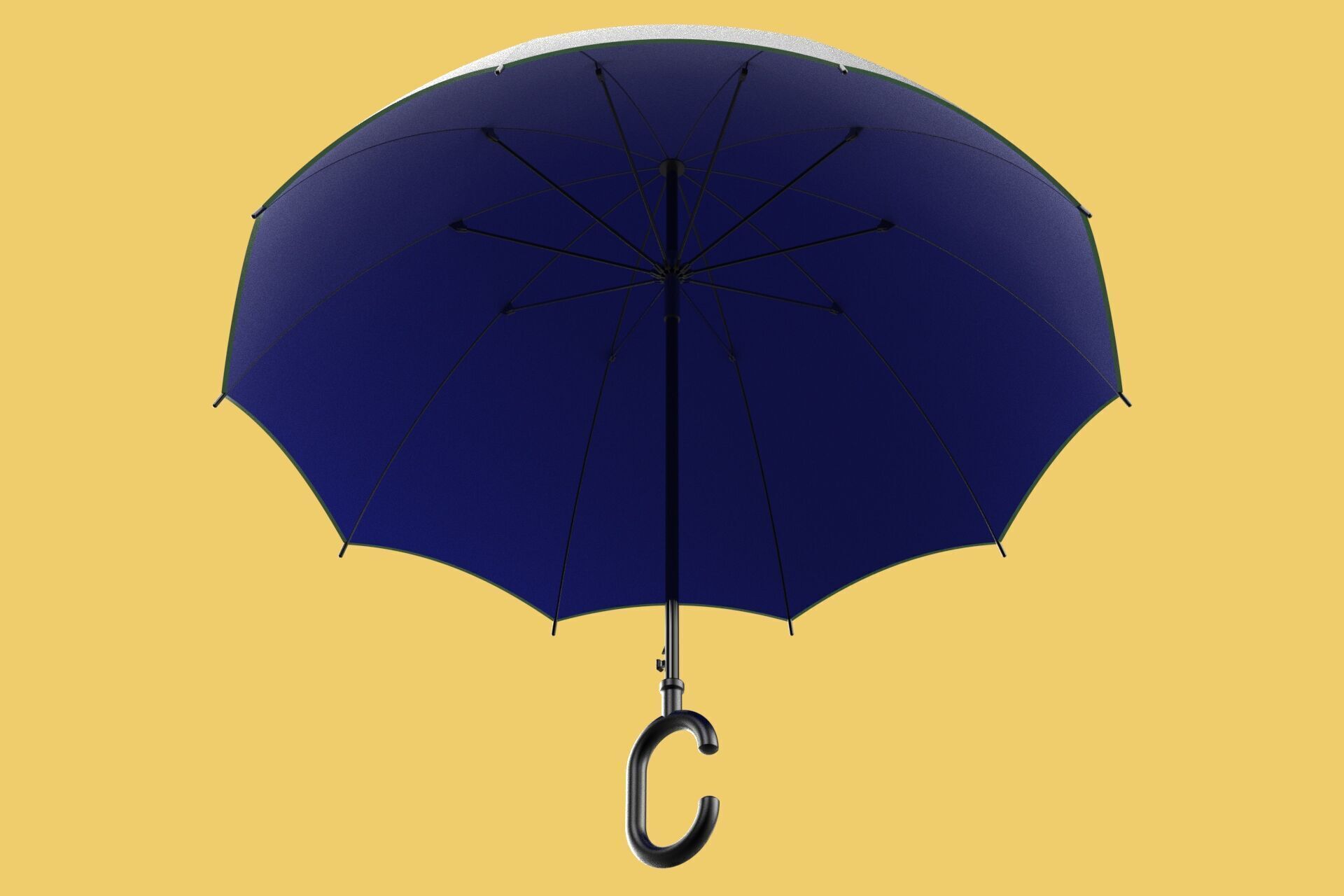 C SHAPE HANDLE STICK INVERTED REVERSE UMBRELLA AUTO FOLDABLE 3D model_17