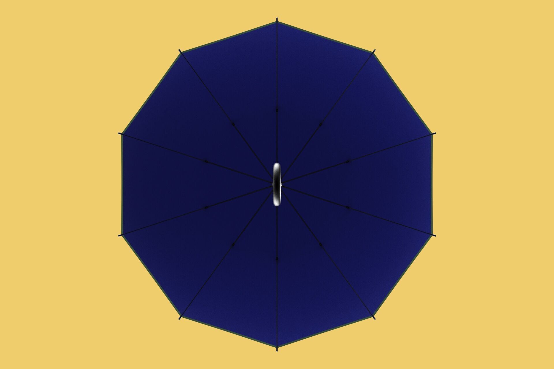 C SHAPE HANDLE STICK INVERTED REVERSE UMBRELLA AUTO FOLDABLE 3D model_9