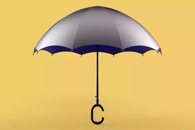 C SHAPE HANDLE STICK INVERTED REVERSE UMBRELLA AUTO FOLDABLE