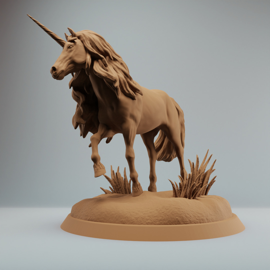 Fairy Unicorn fantasy horse bundle - pre supported 3D print model_1