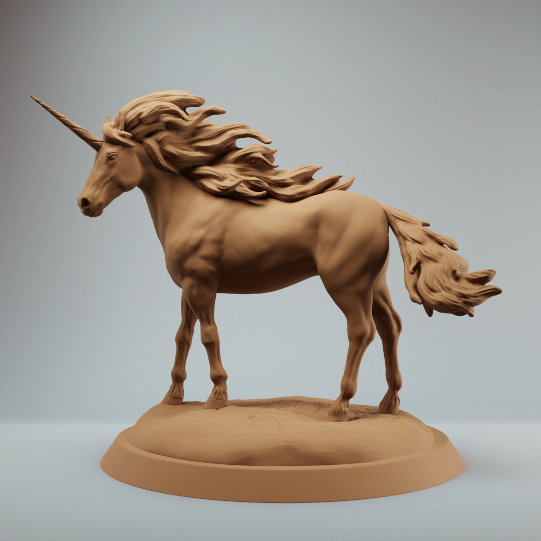 Fairy Unicorn fantasy horse bundle - pre supported 3D print model_3