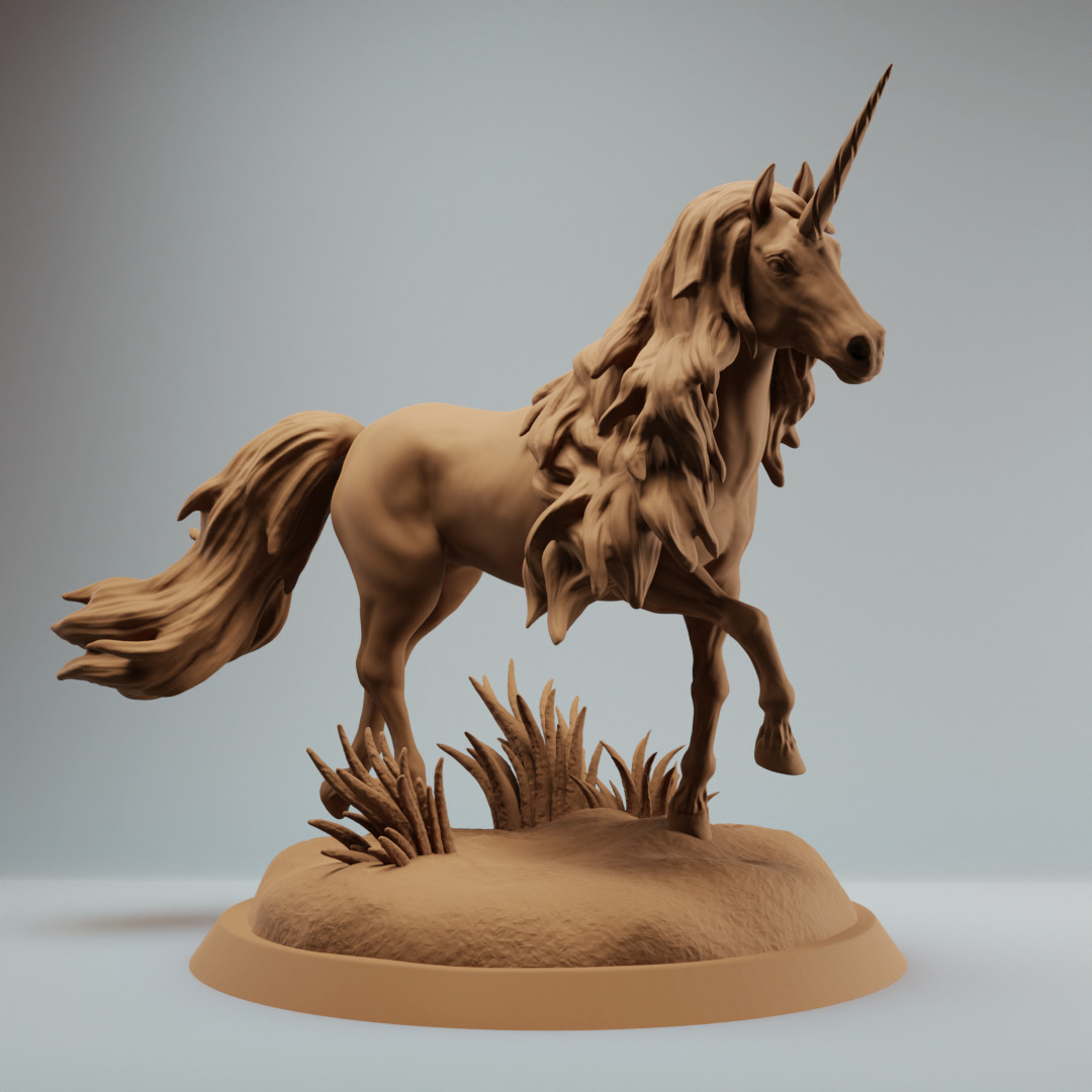 Fairy Unicorn fantasy horse bundle - pre supported 3D print model_2