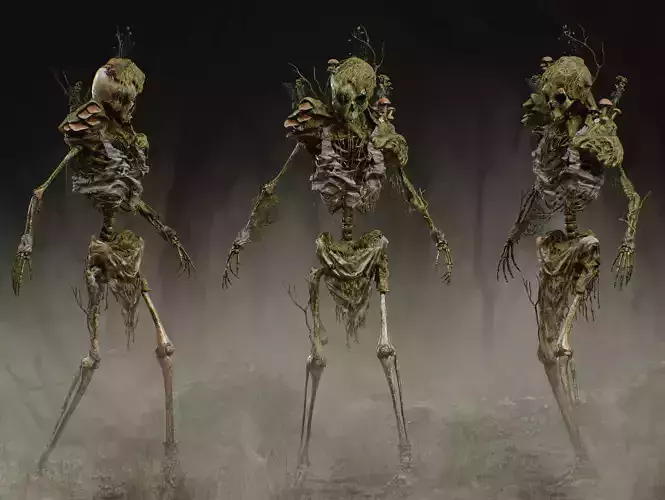 Drowned Bones of the Damned Low-poly 3D model