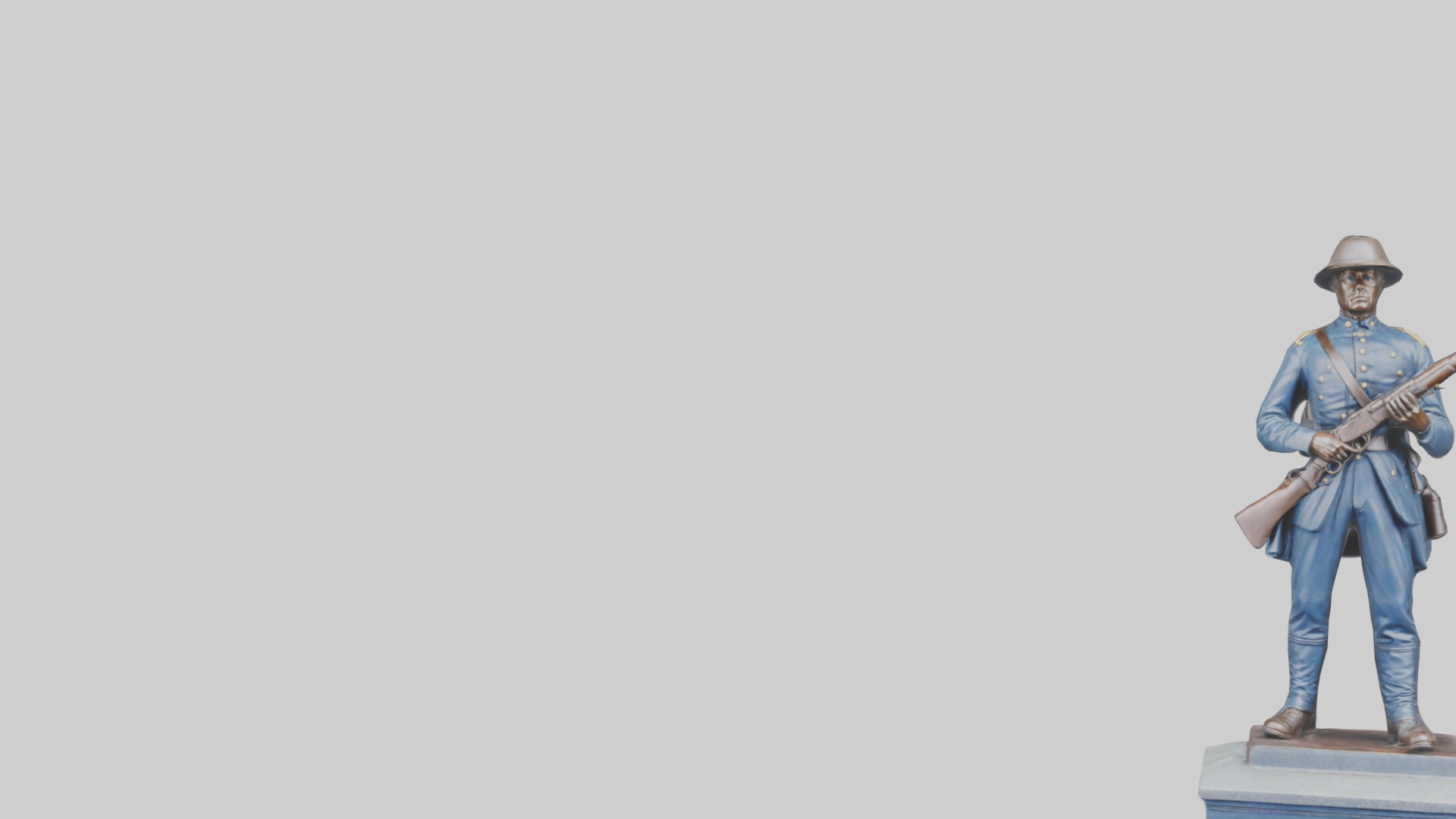 Civil War Soldier Memorial model Low-poly 3D model_21