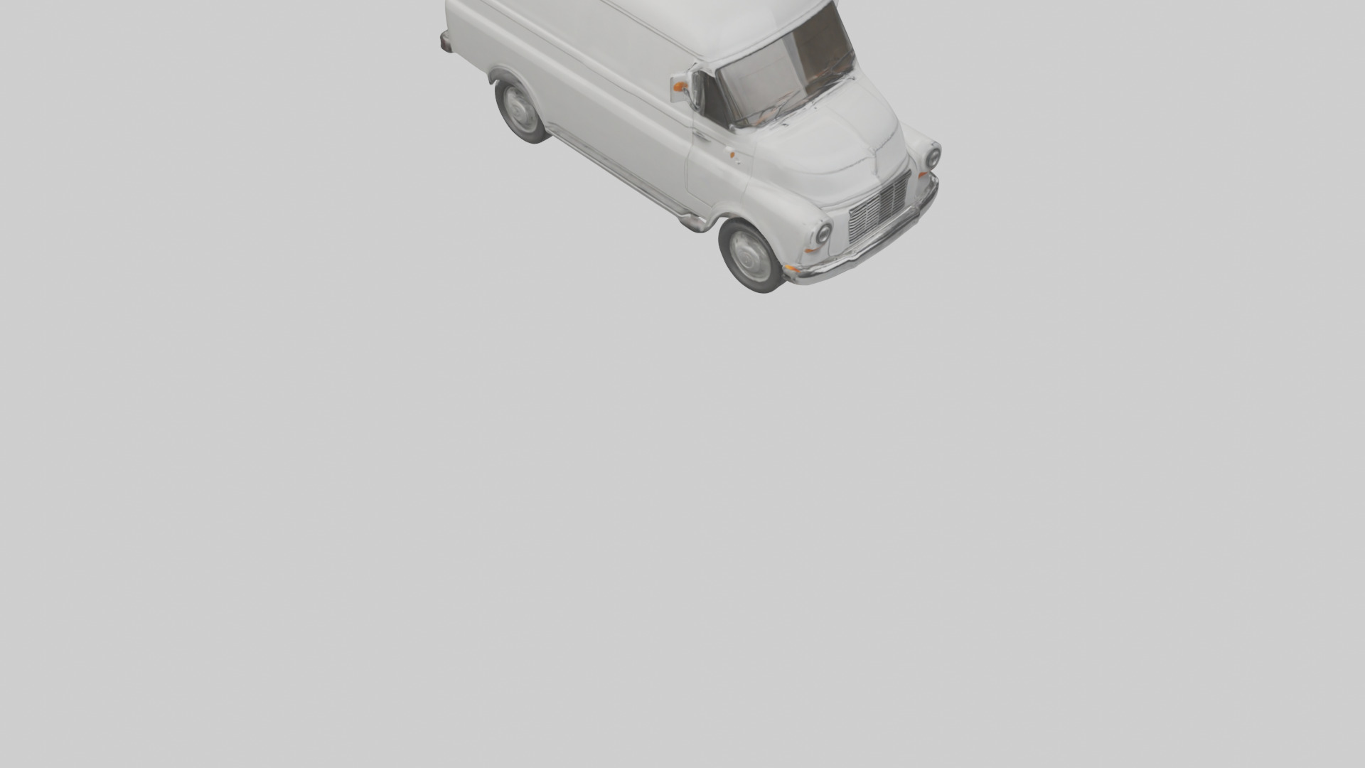 Classic Delivery Van model Low-poly 3D model_8