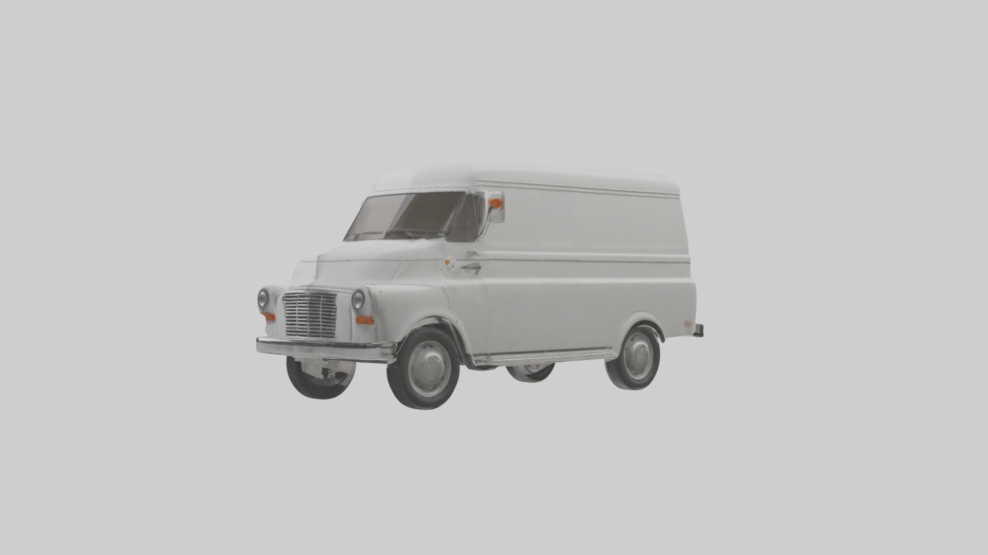 Classic Delivery Van model Low-poly 3D model_9