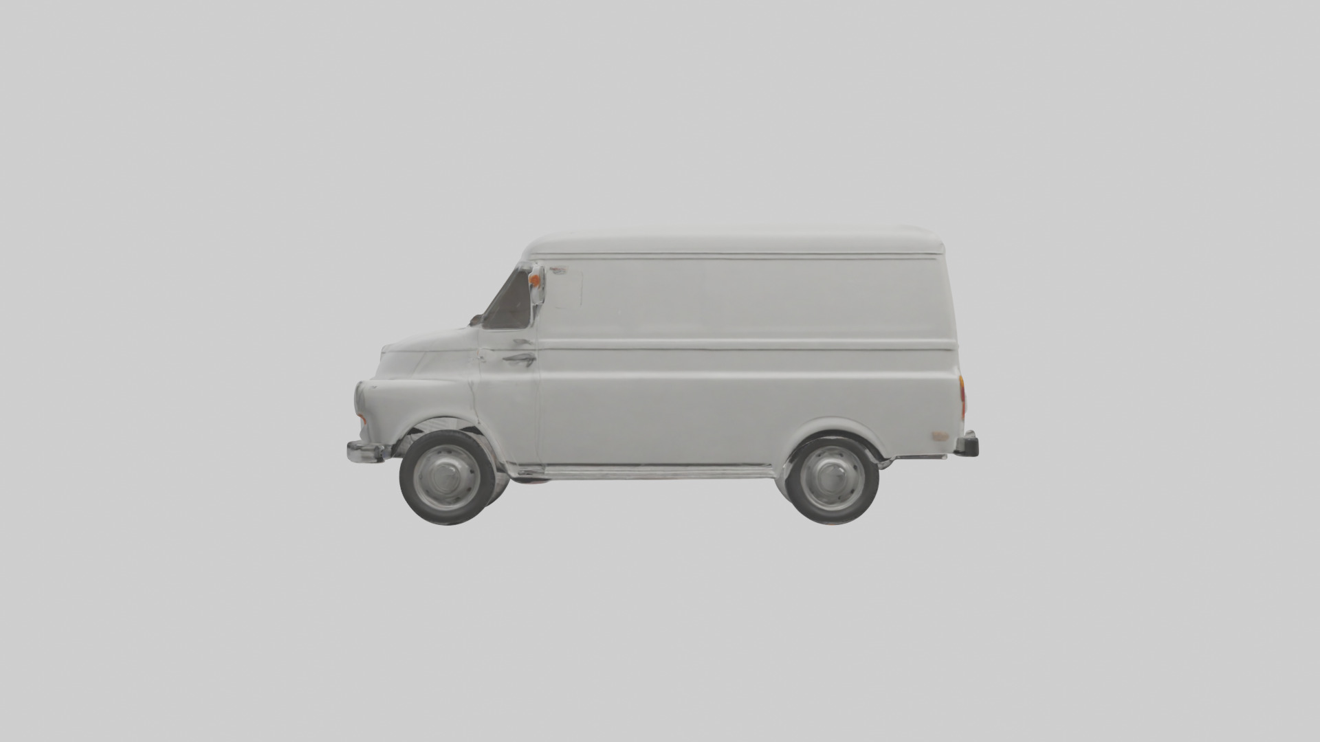 Classic Delivery Van model Low-poly 3D model_23