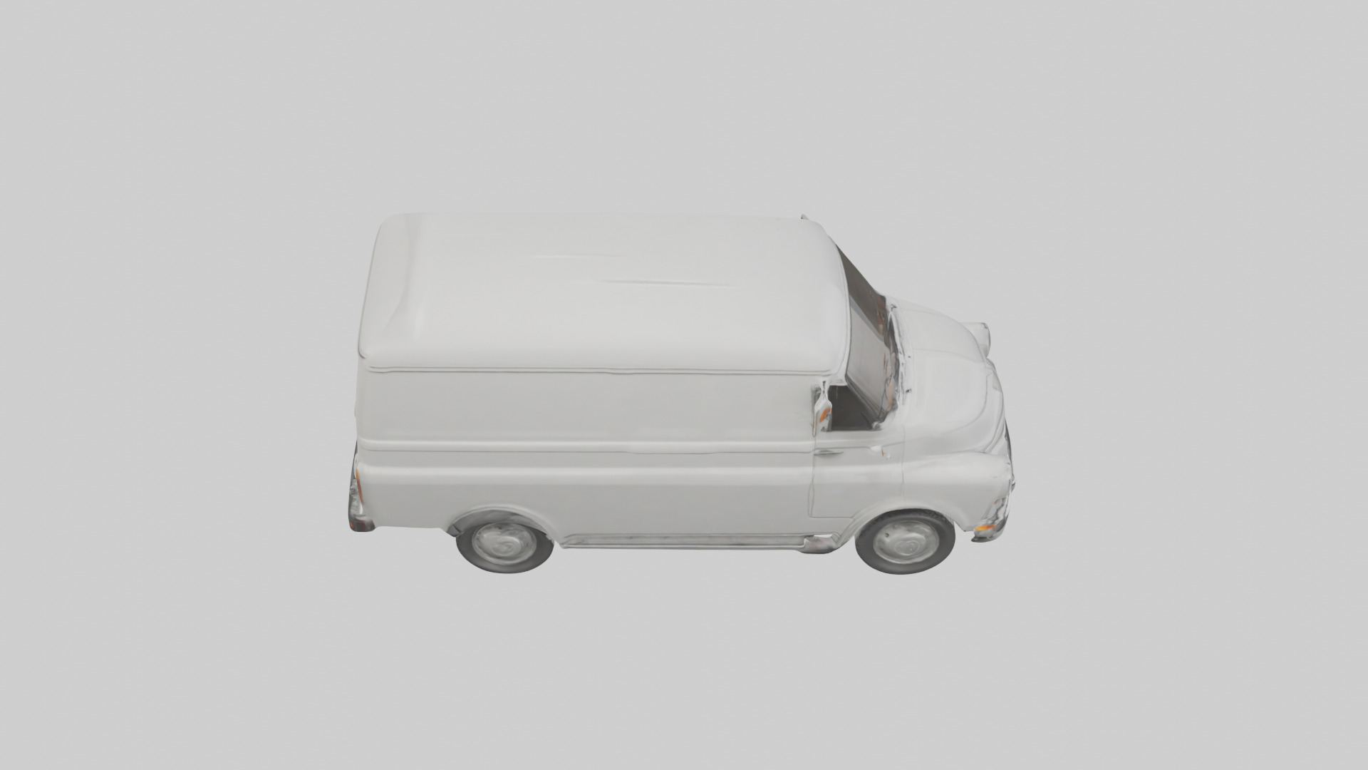 Classic Delivery Van model Low-poly 3D model_28