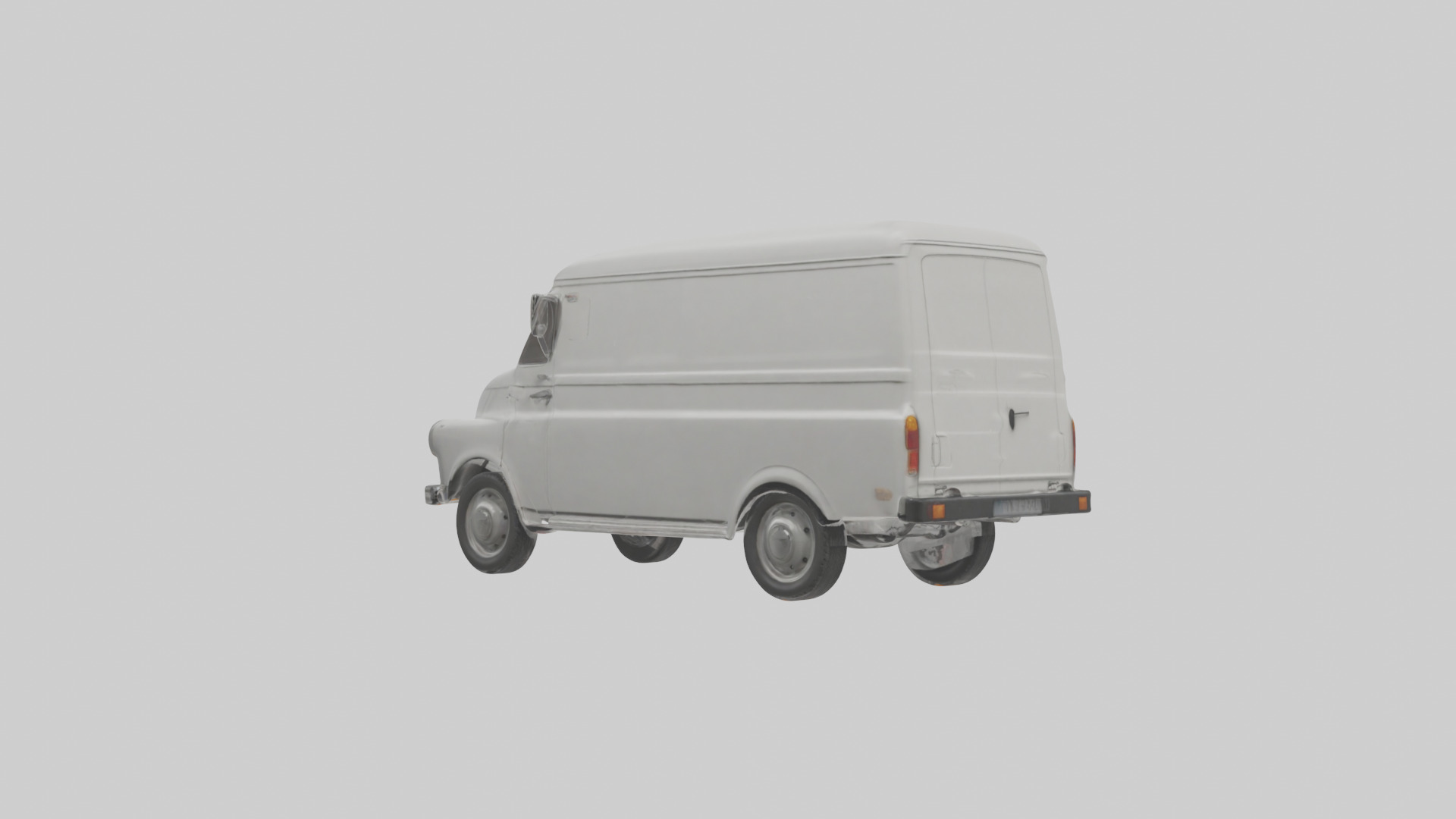 Classic Delivery Van model Low-poly 3D model_3